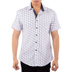 Sailing Short Sleeve Button Up Shirt // White (XL)
