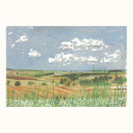 David Hockney // Looking Towards Huggate // Offset Lithograph