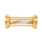 Jacob & Co. Yellow Gold Plated Hourglass Desk Clock // Yellow