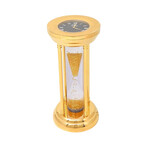 Jacob & Co. Yellow Gold Plated Hourglass Desk Clock // Yellow