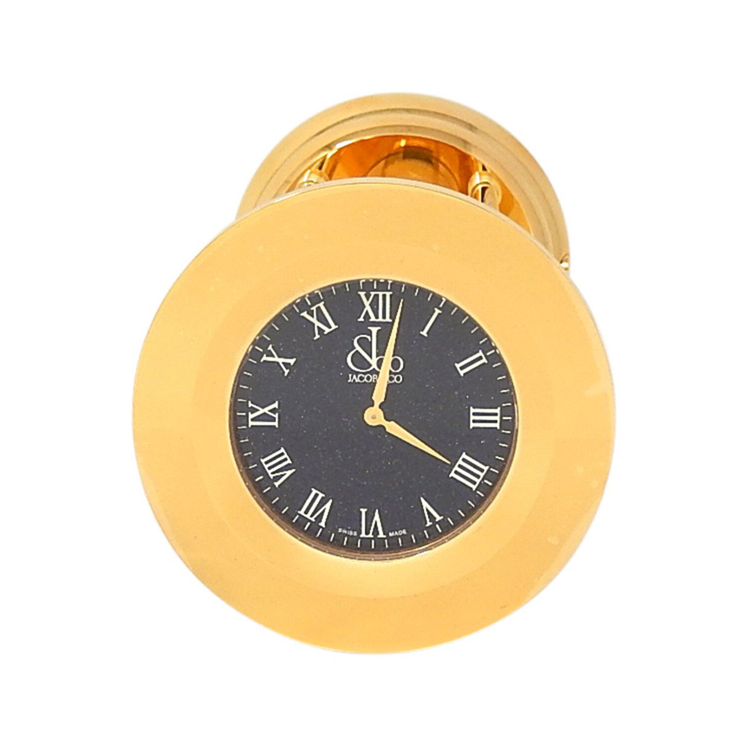 Jacob & Co. Rose Gold Plated Hourglass Desk Clock // Red Jacob & Co