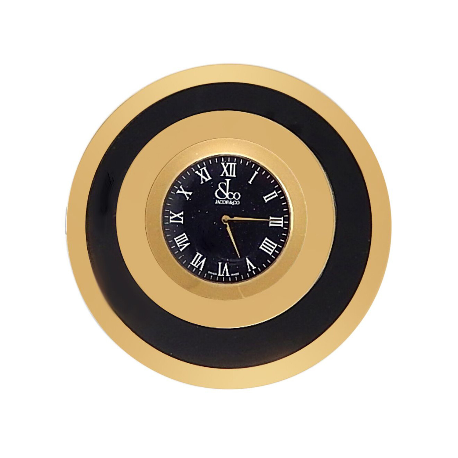 Jacob & Co. Rose Gold Plated Hourglass Desk Clock // Red Jacob & Co