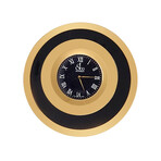 Jacob & Co. Rose Gold Plated Hourglass Desk Clock // Red