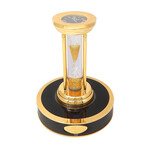 Jacob & Co. Yellow Gold Plated Hourglass Desk Clock // Yellow