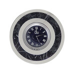 Jacob & Co. Stainless Steel Hourglass Desk Clock // Blue