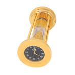 Jacob & Co. Yellow Gold Plated Hourglass Desk Clock // Yellow