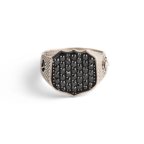 Signet Ring // Black Diamond (7.5)