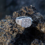 Signet Ring //  Gray Diamond (9.5)