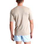 Jordan Microfiber V Neck T-Shirt // Tilia (Small)