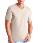 Jordan Microfiber V Neck T-Shirt // Tilia (Small)