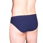 Joey Fitted Swim Brief // Navy (Small)
