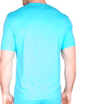 Gus Microfiber Crew Neck T-Shirt // Turquoise (Small)