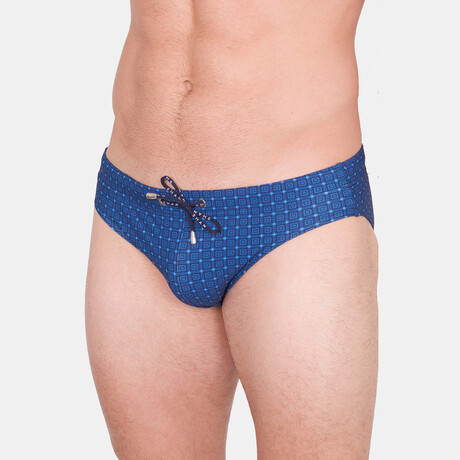 Ross Fitted Swim Brief // Multicolor (Small)