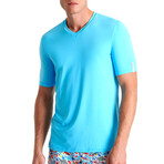 Ramin Microfiber V Neck T-Shirt // Caribbean (Small)