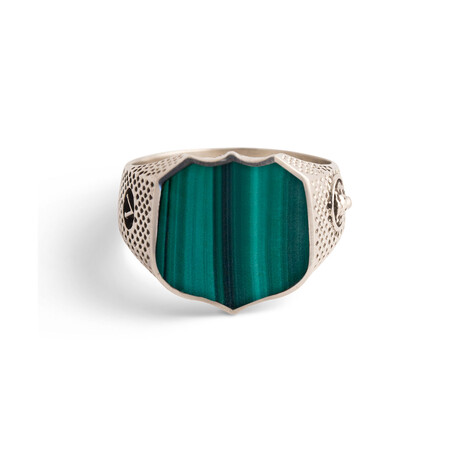 Signet Ring // Malachite (7.5)