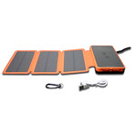 Solar Battery Charger // 25000 mAh Power Bank // Orange