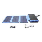 Solar Battery Charger // 25000 mAh Power Bank // Blue