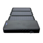Solar Battery Charger // 25000 mAh Power Bank // Black