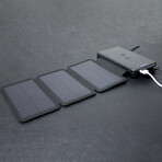 Solar Battery Charger // 25000 mAh Power Bank // Black