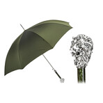 Silver Lion Umbrella // Olive Green