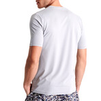 Kris Microfiber V Neck T-Shirt // Frost (Small)