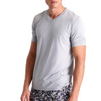 Kris Microfiber V Neck T-Shirt // Frost (Small)