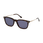 Men's Arnaud-02 Square Sunglasses // Dark Havana + Blue