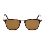 Men's Beau Square Sunglasses // Havana + Brown