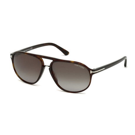 Men's Jacob Pilot Sunglasses // Havana + Smoke