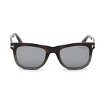 Men's Leo Square Sunglasses // Dark Havana Fade + Gray