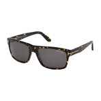 Men's August Square Sunglasses // Dark Havana + Dark Gray