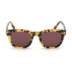 Men's Eugenio Square Sunglasses // Light Havana + Bordeaux