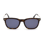 Men's Arnaud-02 Square Sunglasses // Dark Havana + Blue