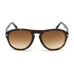 Men's Austin Pilot Sunglasses // Havana + Brown