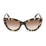 Women's Anya Cat Eye Sunglasses // Havana + Brown Gradient