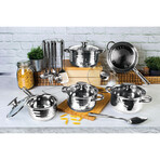 Jumbo Stainless Steel Cookware Set // 17pcs