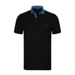 Robert Short Sleeve Polo Shirt // Black (XL)