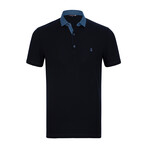 Prague Short Sleeve Polo Shirt // Navy (XL)