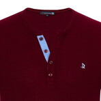 Francesco Short Sleeve Shirt // Bordeaux (3XL)