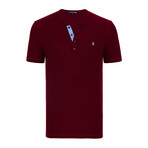Francesco Short Sleeve Shirt // Bordeaux (XL)