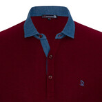 Denali Short Sleeve Polo Shirt // Bordeaux (S)