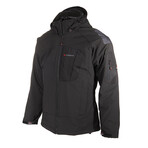 Hooded Windbreaker Jacket // Black (L)