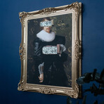 Money Boy // Gold Frame (30"H x 25"W x 2.3"D)