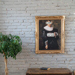 Money Boy // Gold Frame (30"H x 25"W x 2.3"D)