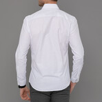 Chaux Button Down Shirt // White + Gray (L)