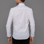 Bourges Button Down Shirt // White + Sax (S)