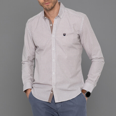 Chambery Button Down Shirt // White Plaid (S)