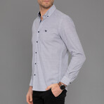 Avignon Button Down Shirt // Black + White (XL)