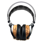 Phoenix Headphones // Polycarbonate Film + Zebra Wood