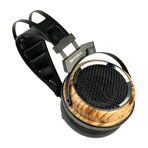 Phoenix Headphones // Polycarbonate Film + Zebra Wood